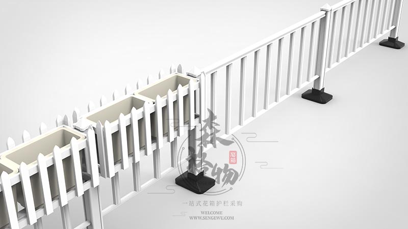 鋁合金玻璃鋼花箱護(hù)欄