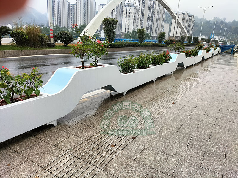 嘉興道路橋梁一體式大型花箱