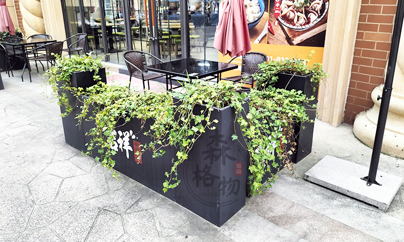 嘉興酒店商業(yè)花壇外擺花箱