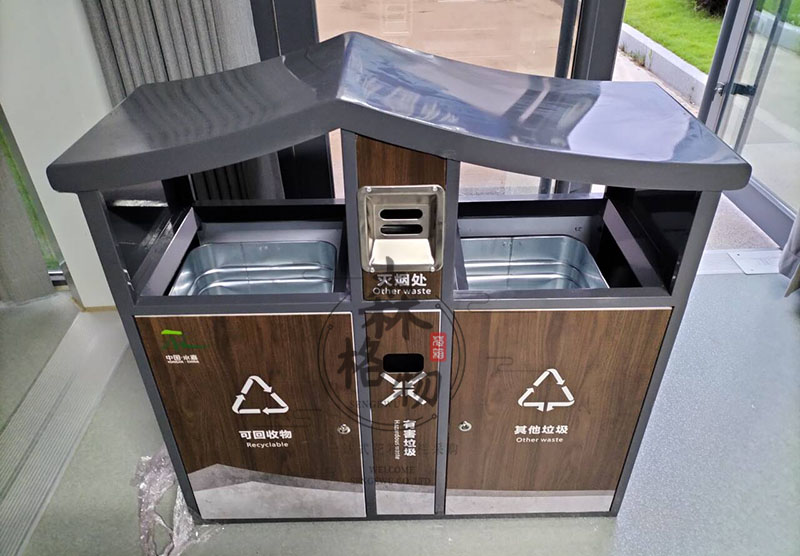 嘉興雙分類景觀垃圾箱