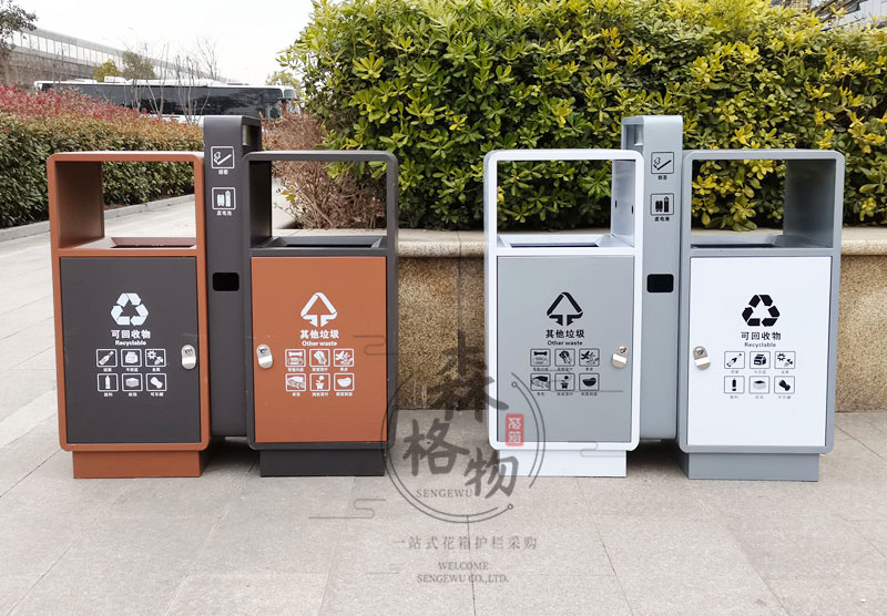 嘉興金屬鍍鋅垃圾箱